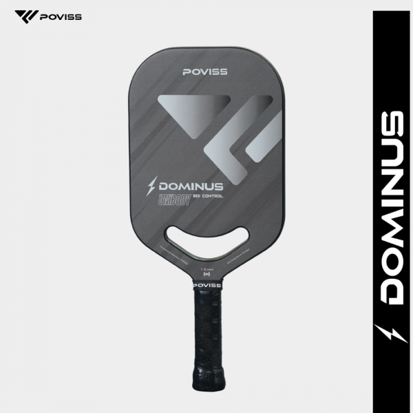 Vợt Pickleball Poviss Dominus 901 Control (16mm) Steel Grey